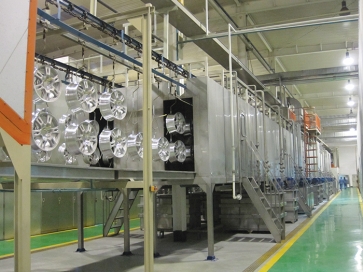 东莞铝轮毂喷淋前处理线