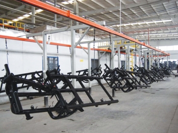 无锡三轮车车架喷漆线