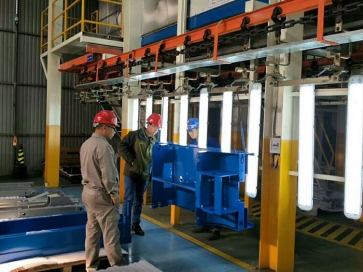 昌邑工程机械重工部件喷粉线