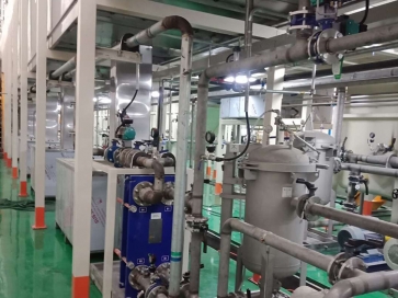 新泰前处理槽液换热和过滤循环系统