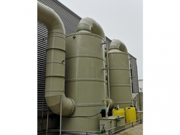 新泰前处理酸碱中和废气PP 洗涤塔