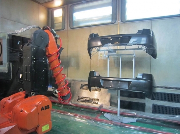 昌邑保险杠机器人火焰处理室
