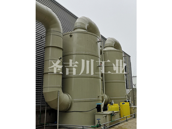 Pre-treatment acid-base neutralization waste gas PP scrubber