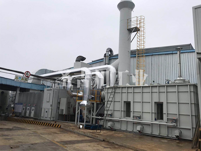 Zeolite runner concentration + RTO waste gas treatment system