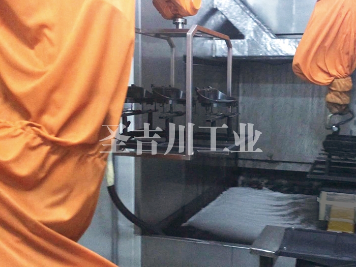 Robot offline automatic spraying and handling system
