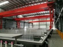Frame gantry stepping electrophoretic coating line