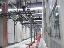 Car body electrophoresis suspension accumulation conveying system