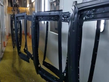 Car sunroof electrophoresis line