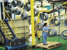 Steel ring electrophoresis curing furnace
