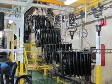 Washing machine panel electrophoresis coating line