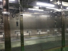 Aluminum wheel rotating cup type electrostatic automatic spraying system