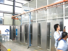 Hardware shell spraying line