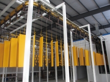 Hardware shell powder spraying line