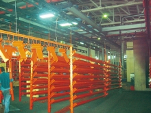 Shelf component horizontal accumulation chain system