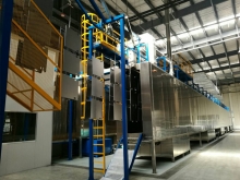 Hardware shell powder spraying line
