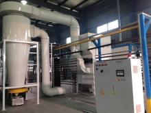 Big cyclone secondary recycling powder spraying room