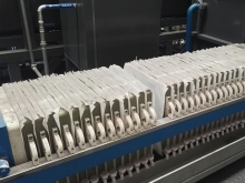 Phosphating slag removal filter press system