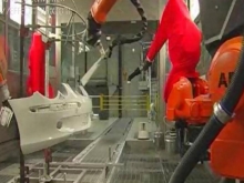 Dry ice cleaning bumper process system