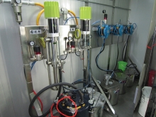 Centralized paint supply and color change system in spray booth