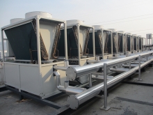 Modular hot and cold air-cooled ice water unit